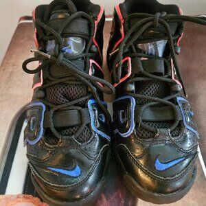 Nike Air More Uptempo GS Black Red Blue Crimson FD1012-001 Youth sz 4